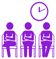 Logo - People waiting seated